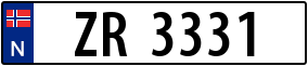 Trailer License Plate